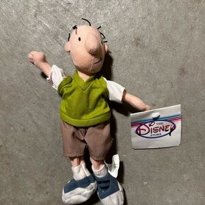 Disney Store 90s vintage Doug Plush Toy with Green Shirt